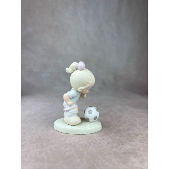 Vintage Precious Moments Figurine You Will Always be a Winner to Me Soccer - Picture 3 of 6